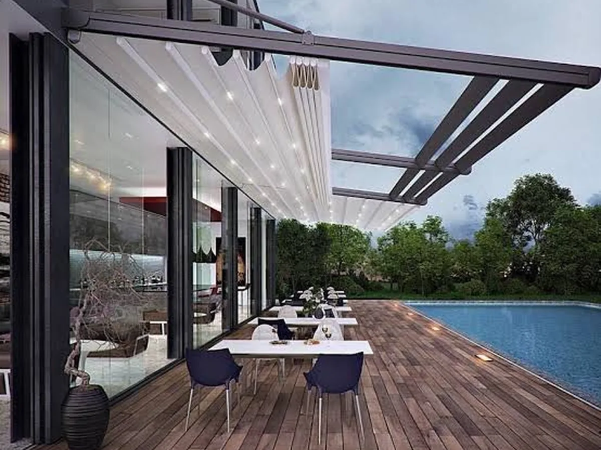 Motorlu Teras Pergola Sistemi
